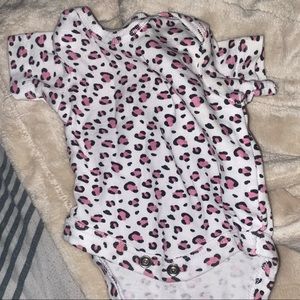 10 for $10 - Gerber Cheetah Print Onesie Pink & White
